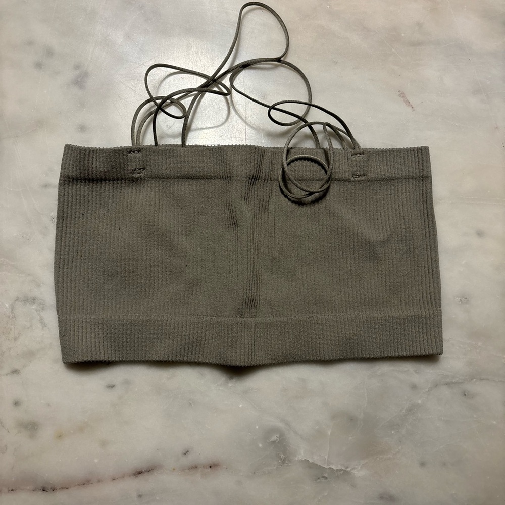 Urban Outfitters Olive Green Tube Top